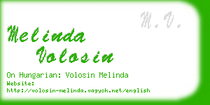 melinda volosin business card